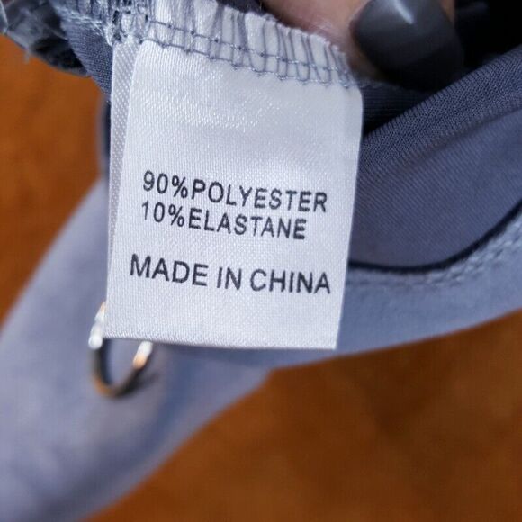 SEEK THE LABEL Womens Skirt Small Gray Mini Zip Front Stretch Faux Suede - Picture 7 of 10